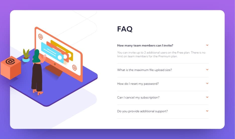 Frontend Mentor FAQ Accordion